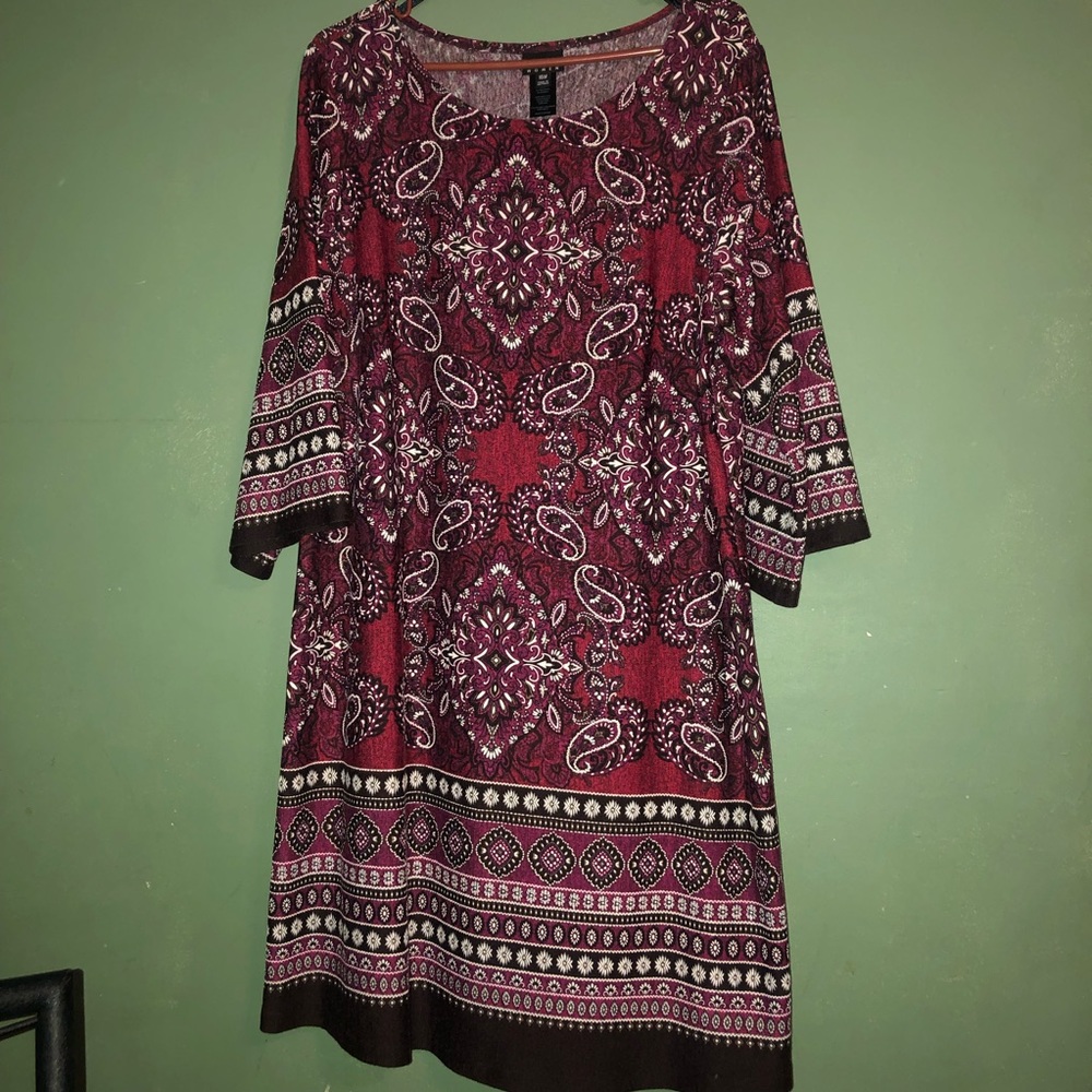 Enfocas Women 3/4 Sleeve Dress